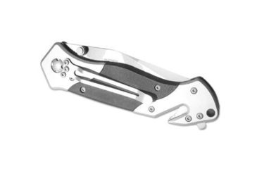Image of Boker USA Tactical Rescue Knife, 3.3in American 440A Steel Blade, Grey, G10 Handle, Black, 01RY997-ENG