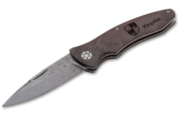 Image of Boker USA Tirpitz Damascus Wood 42 Knife, Brown, Small, 110197DAM