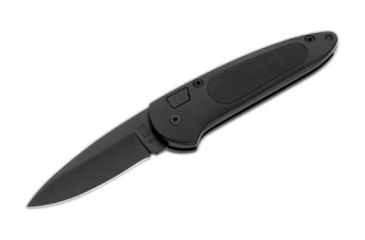 Image of Boker USA Top Lock Tactical Folding Knife, Black Law Enforcement Aluminum Black Handle w/ Sheath 117109