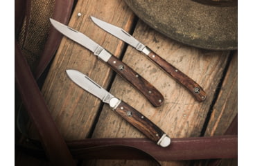 Image of Boker USA Trapper Uno Desert Ironwood Knife, Brown, Small, 112565
