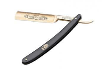 Image of Waldorf Straight Razor Folding Knife, 24 Karat Gold
