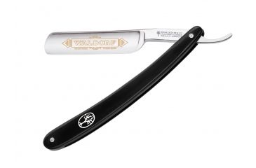 Image of Waldorf Straight Razor Folding Knife, Gold Inlay