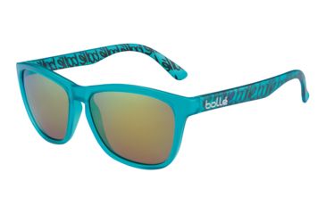 Image of Bolle 473 Progressive Prescription Sunglasses, Matte Turquoise Frame, 12062PR