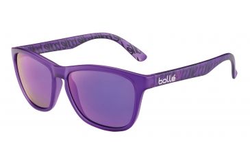 Image of Bolle 473 Progressive Prescription Sunglasses, Matte Violet Frame, 12061PR