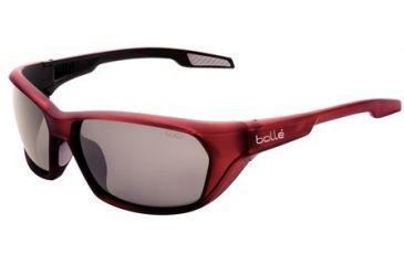 Image of Bolle Aravis Single Vision Prescription Sunglasses - Matte Red Frame 11662RX