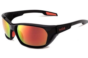 Image of Bolle Aravis Single Vision Prescription Sunglasses - Shiny Black Frame 11661RX
