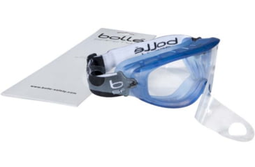 Image of Bolle Atom Safety Goggle, Clear Frame, Platinum Coating, 40092