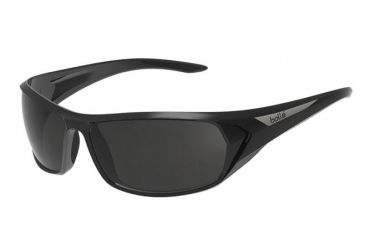 Image of Bolle Blacktail Sunglasses, Shiny Black/Black Frame, TNS Lens, 12027