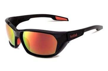 Image of Bolle Aravis Sunglasses, Shiny Black 11661