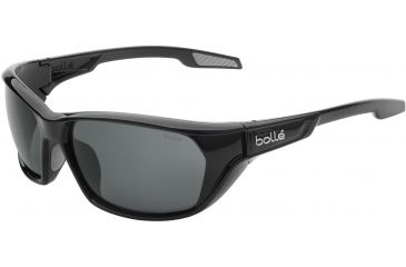 Image of Bolle Aravis Sunglasses, Shiny Black 11657
