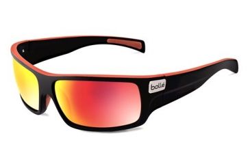 Image of Bolle Tetra Sunglasses, Matte Black/Red Line 11707