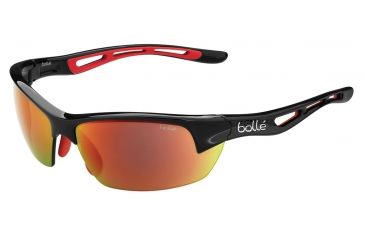Image of Bolle Bolt S Progressive Prescription Sunglasses, Matte Black / Red Frame-11776PR