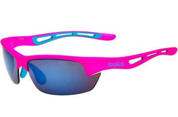Image of Bolle Bolt S Single Vision Prescription Sunglasses, Matte Pink Frame, 12511SV