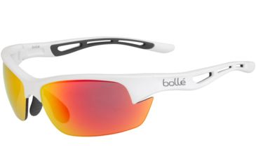 Image of Bolle Bolt S Progressive Prescription Sunglasses, Matte White / Grey Rubber Frame, 12357PR