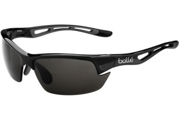 Image of Bolle Bolt S Single Vision Prescription Sunglasses, Shiny Black Frame, Polarized, 11869SV