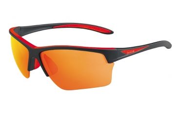 Image of Bolle Bolt S Single Vision Prescription Sunglasses,Shiny Red Frame,Photochromic,12008SV