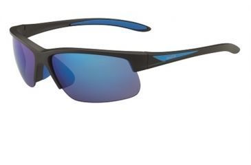Image of Bolle Breaker Progressive Prescription Sunglasses, Matte Black/Blue Frame, 12110PR