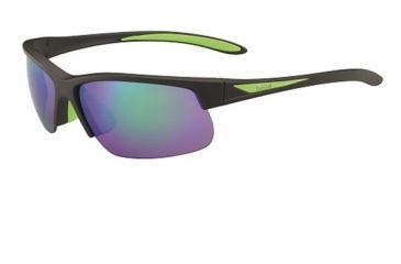 Image of Bolle Breaker Progressive Prescription Sunglasses, Matte Black/Green Frame, 12111PR