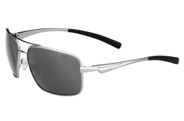 Image of Bolle Brisbane Progressive Prescription Sunglasses, Shiny Silver Frame-11803PR