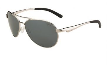 Image of Bolle Cassis Progressive Prescription Sunglasses, Shiny Silver Frame, 12098PR