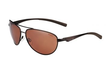 Image of Bolle Columbus Sunglasses,Matte Brown Frame,Sandstone Gun Oleo AF Lens,Polarized,11797