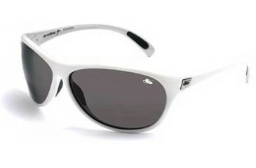 Image of Bolle Coral Sport Sunglasses, White-Silver Frame w/ Polarized TNS Lenses - 10927