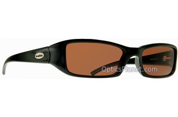 Image of Bolle Dirty 8 Hottie Sunglasses - Shiny Black Frame, Polarized Sandstone Lens 10249