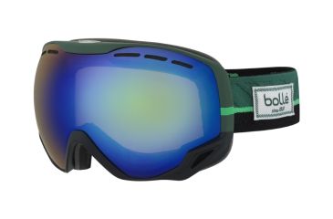 Image of Bolle Emperor Goggles, Green Etnic Frame, Green Emerald Lens, 21451
