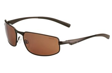 Image of Bolle Everglades Single Vision Prescription Sunglasses, Matte Brown Frame-11790SV