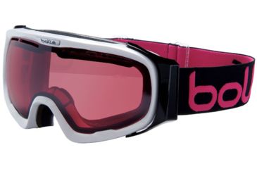 Image of Bolle Fathom Goggles, Shiny White Frame, Modulator Vermillon Lens 20545
