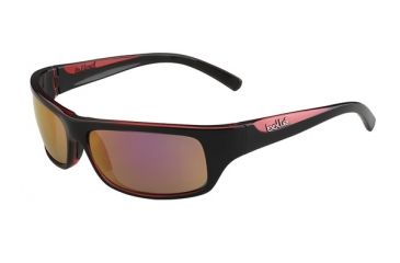 Image of Bolle Fierce Progressive Prescription Sunglasses, Shiny Black / Rose Frame-11942PR