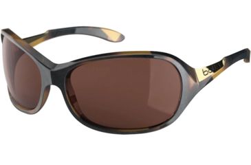 Image of Bolle Grace Single Vision Prescription Sunglasses, Shiny Tortoise Frame, Polarized, 11650SV