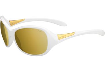 Image of Bolle Grace Single Vision Prescription Sunglasses, Shiny White Frame, 12559SV