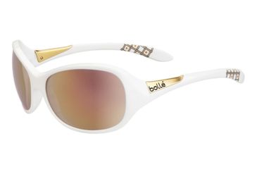 Image of Bolle Grace Single Vision Prescription Sunglasses, Shiny White Frame-11951SV