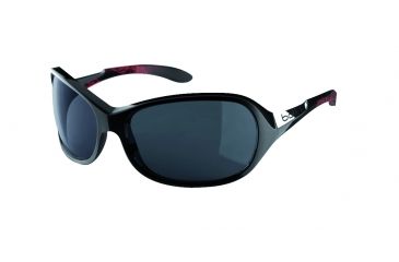 Image of Bolle Grace Sunglasses, Shiny Black/Coral Frame, Polarized TNS Oleo AF Lens, 11649