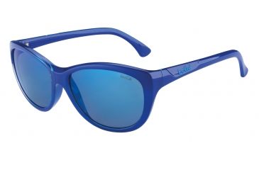 Image of Bolle Greta Sunglasses - Women's, Shiny Blue Frame, GB-10 Square Lens, 12103