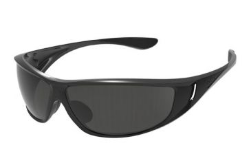 Image of Bolle Highwood Sunglasses, Shiny Black/Black Frame, TNS Oleo AF Lens, Polarized, 12022