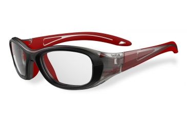 Image of Bolle Kids Coverage Sport Protective Eyewear - Black and Blue Lagoon Frame,Clear Anti Fog/Scratch Lens 11885