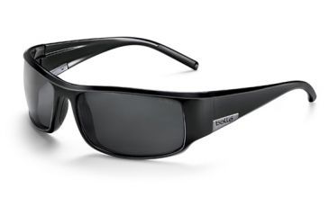 Image of Bolle King Sunglasses, Shiny Black Frame, Polarized TNS Lens, 10997