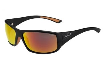 Image of Bolle Kingsnake Sunglasses, Matte Black Frame, TNS Fire Lens, 11895
