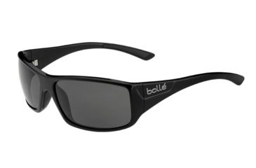 Image of Bolle Kingsnake Sunglasses, Shiny Black Frame, Modulator Grey Oleo AF Lens, Photochromic, 11992