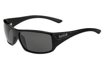 Image of Bolle Kingsnake Sunglasses, Shiny Black Frame, Polarized TNS Oleo AF Lens, 11892