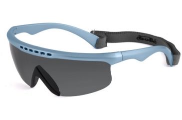 Image of Bolle Kids Mini Edge Sunglasses, Shiny Blue Powder Frame