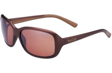 Image of Bolle Molly Sunglasses, Polarized Sandstone Gun Oleo AR, Matte Chocolate/Gold 11804