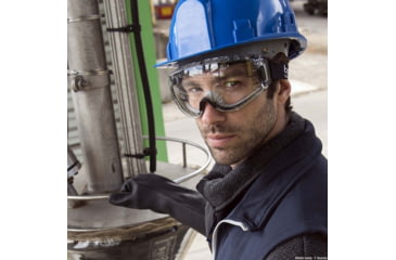 Image of Bolle Pilot 2 Safety Goggle Safety Pc Clear Platinum Vented Tpr Vented Black - 40274