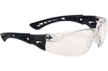 Image of Bolle Rush+ Safety Glasses, Matte Black Frame, Clear BSSI Lens, PSSRUSP064B