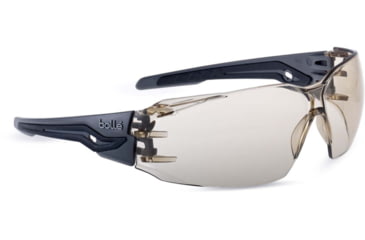 Image of Bolle Silex+ Safety Glasses, Grey Black Frame, Copper Assembled in America Lens, SILEXPCSPSA