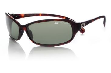 Image of Bolle Snakes Serpent Sun Glasses - Dark Tortoise Frame, Polarized Axis Lens