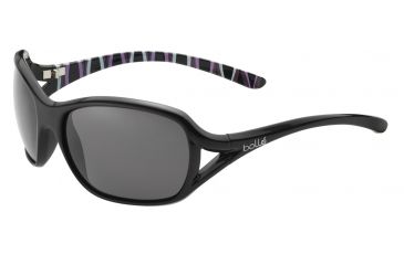 Image of Bolle Solden Single Vision Prescription Sunglasses, Shiny Black / Bamboo Frame-11753SV