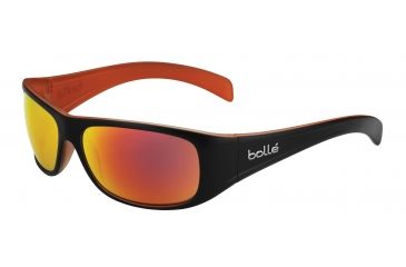 Image of Bolle Sonar Sunglasses, Polarized TNS Fire Oleo AF, Matte Black/Orange 11811